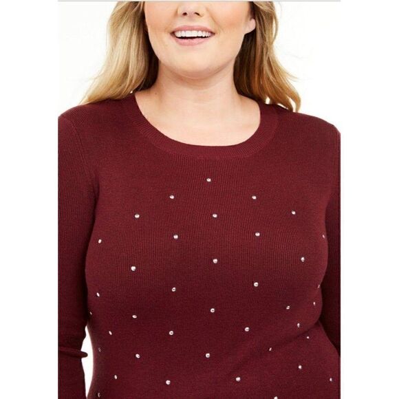 Planet Gold Sweater Dress 2X Wine Red Plus Juniors‎ - Picture 9 of 9